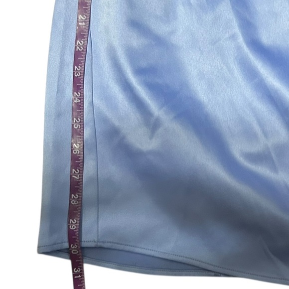 LUCY IN THE SKY Satin Open Back Dress in Periwinkle purple women’s Size Large - Picture 5 of 10